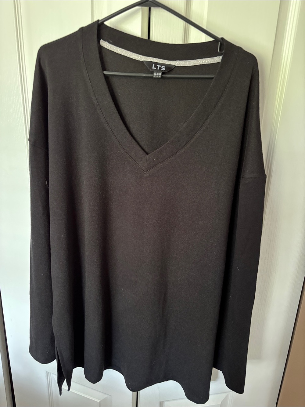 Long Tall Sally Black V-Neck Longline Tunic
